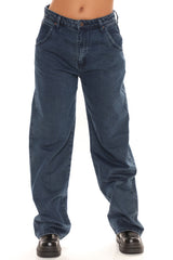 Always A Hero Slouchy Dad Jeans - Dark Wash Ins Street