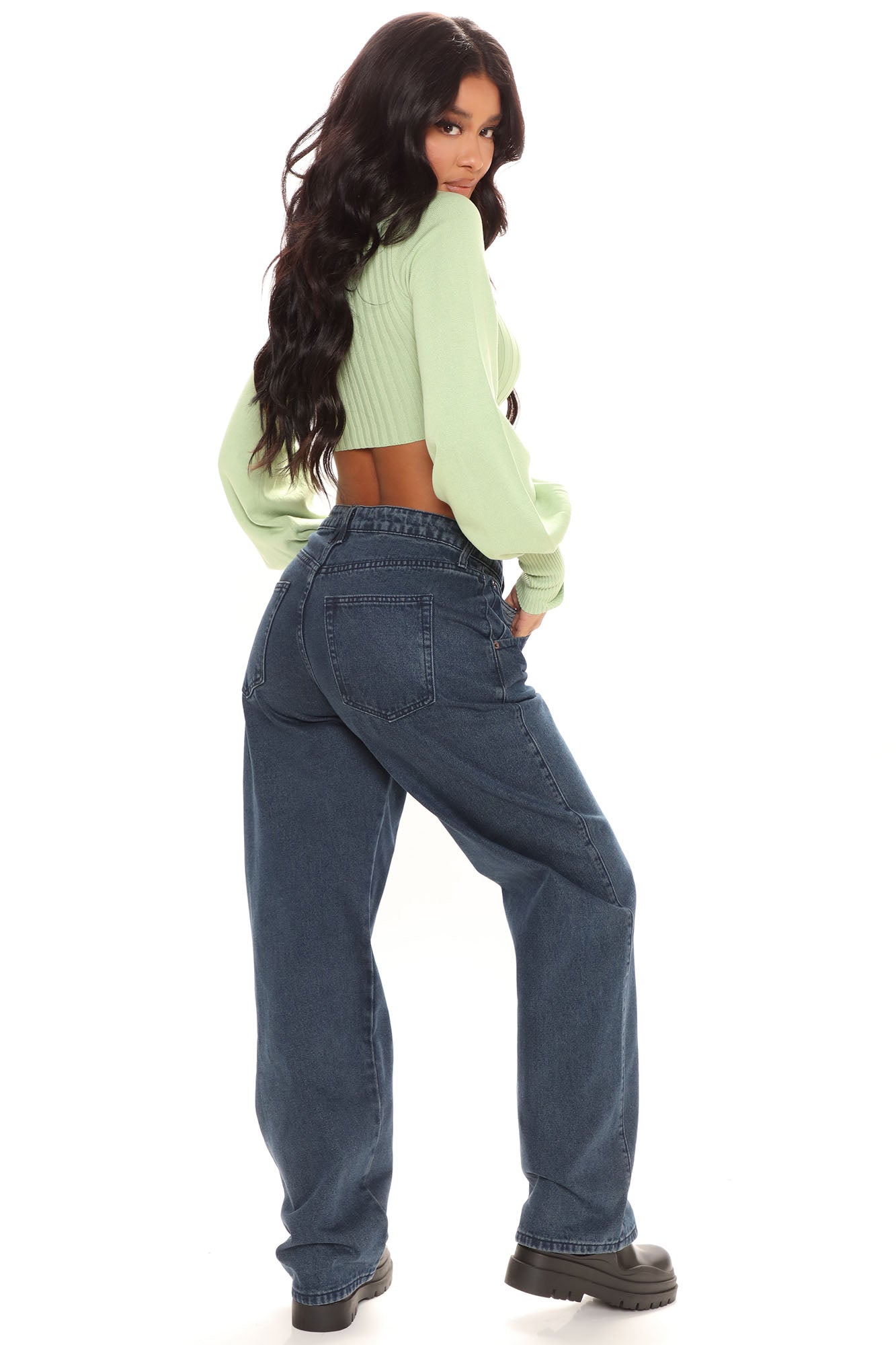 Always A Hero Slouchy Dad Jeans - Dark Wash Ins Street