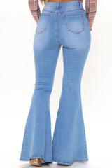 She's Got Flair Distressed Super Stretch Jeans - Light Blue Wash Ins Street