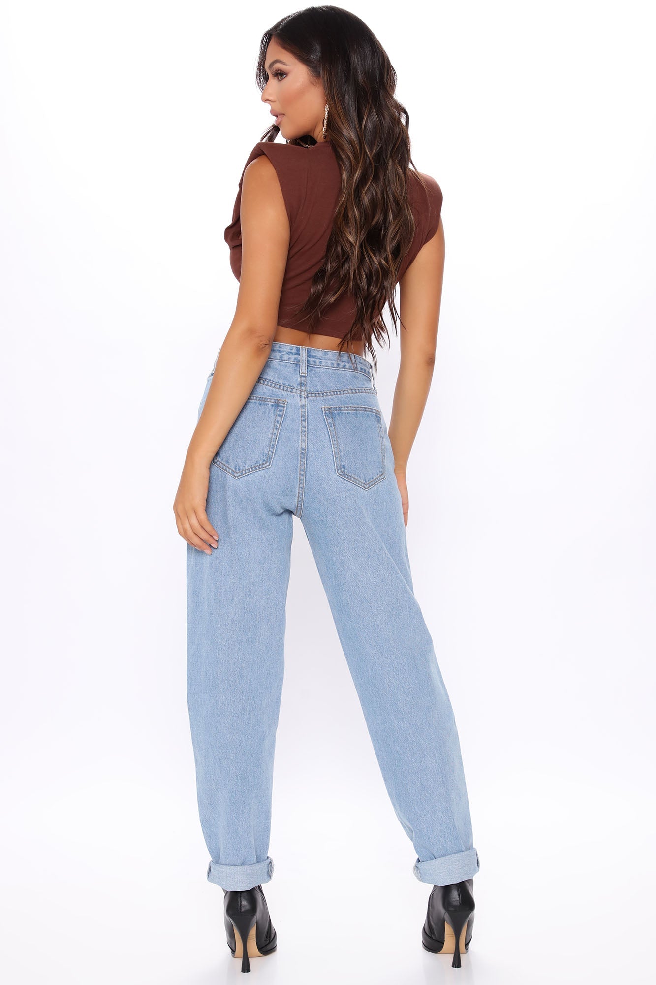 Sugar Daddy Slouch Fit Jeans - Light Blue Wash Ins Street