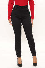 Alexa High Rise Skinny Jeans - Black Ins Street