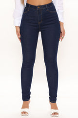 Supernatural Vibes Stretch Skinny Jeans - Dark Wash Ins Street