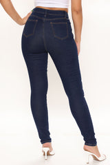 Supernatural Vibes Stretch Skinny Jeans - Dark Wash Ins Street