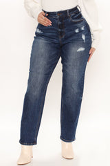 Still Got It Straight Leg Jeans - Dark Wash Ins Street