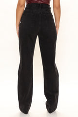Tall Distressed Crossover Straight Leg Jeans - Black Ins Street