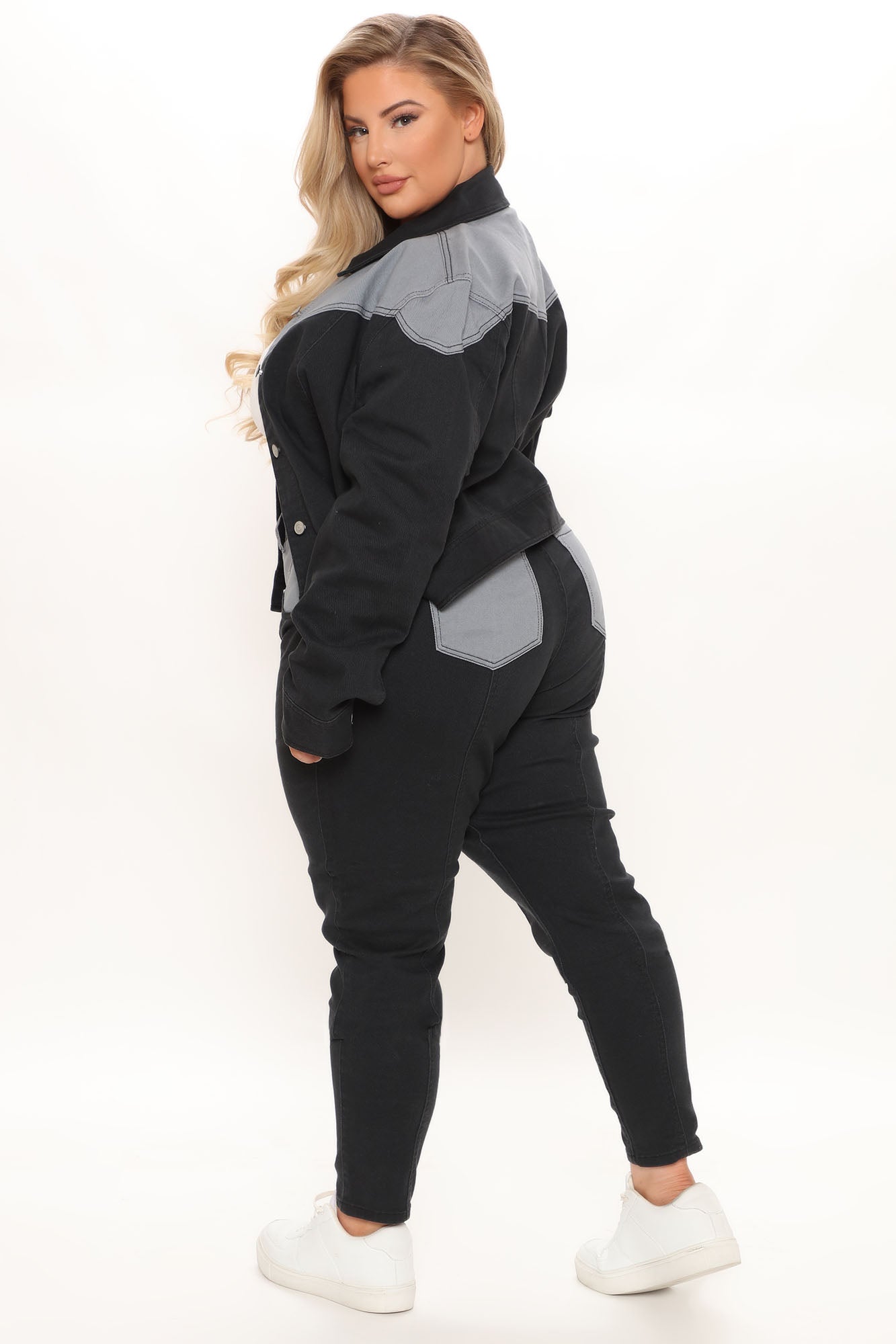 Playin' Hard To Get Skinny Jeans - Black/combo Ins Street