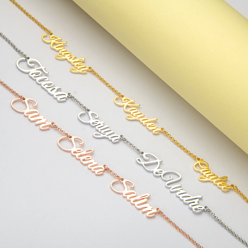 Three Names Concatenated Customized Necklace 2023-03-14 InsStreet