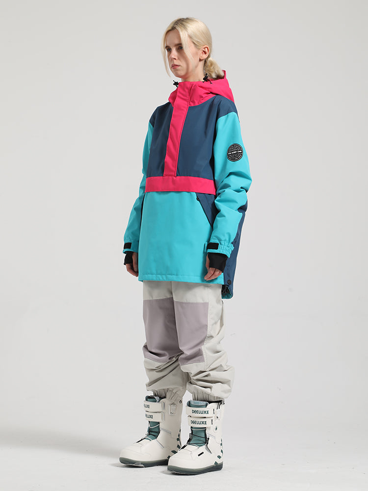 Colorblock Pullover Ski Suit Ins Street