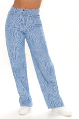 Feeling Wild Straight Leg Jeans - Blue Ins Street