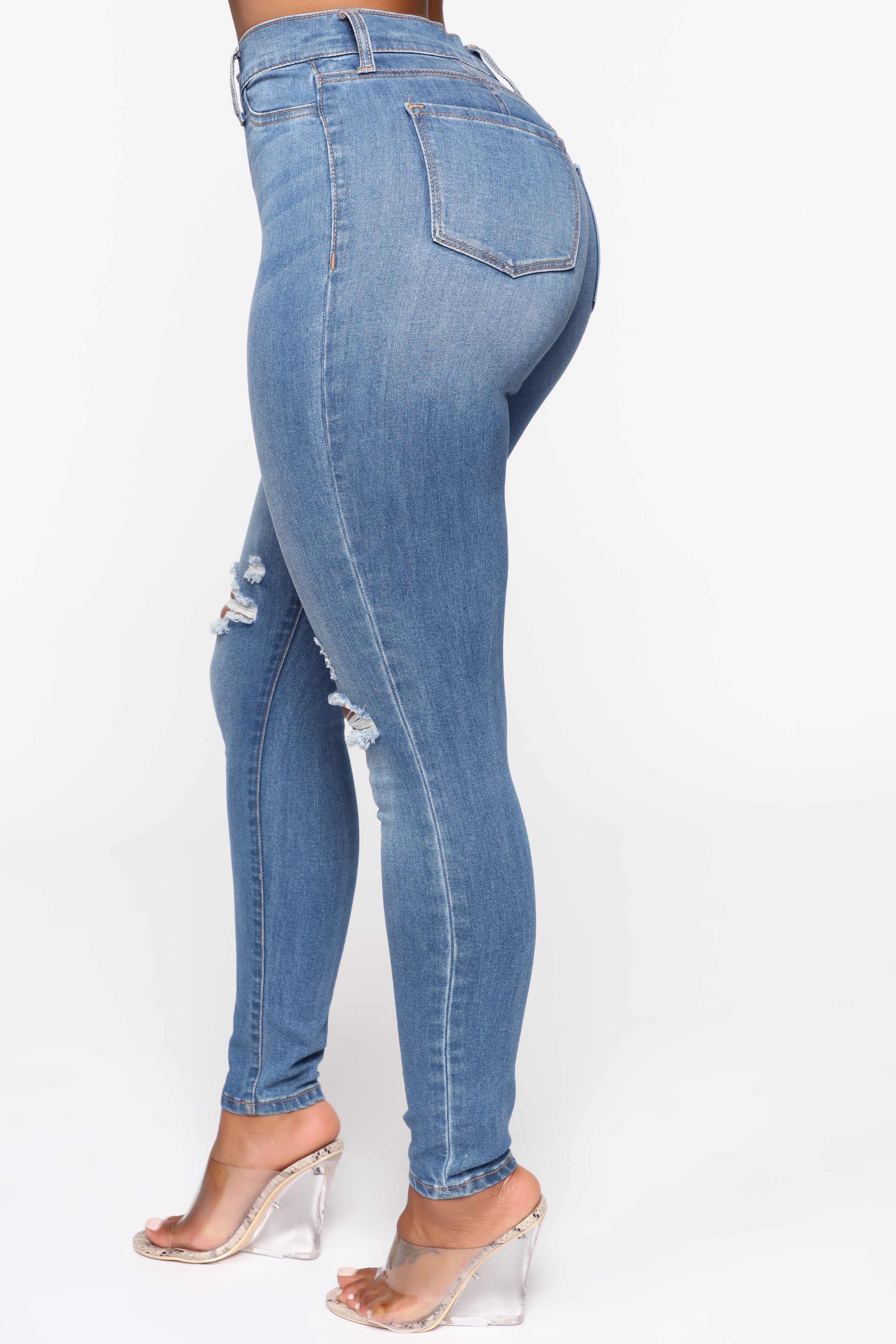 Our Favorite High Rise Skinny Jeans - Medium Blue Wash Ins Street