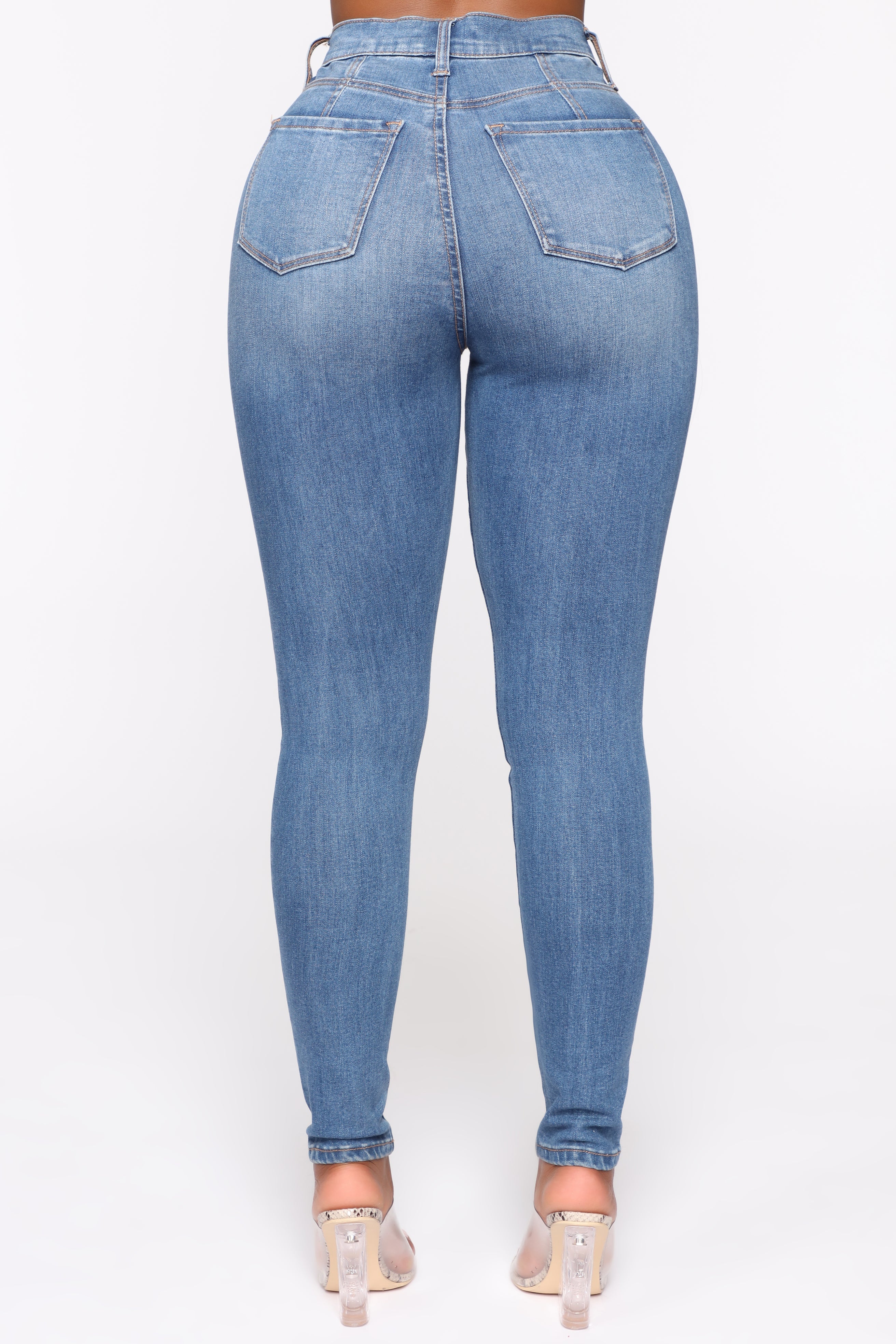Our Favorite High Rise Skinny Jeans - Medium Blue Wash – InsStreet