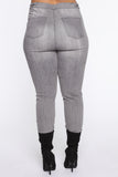 In The Night High Rise Skinny Jeans - Grey Ins Street