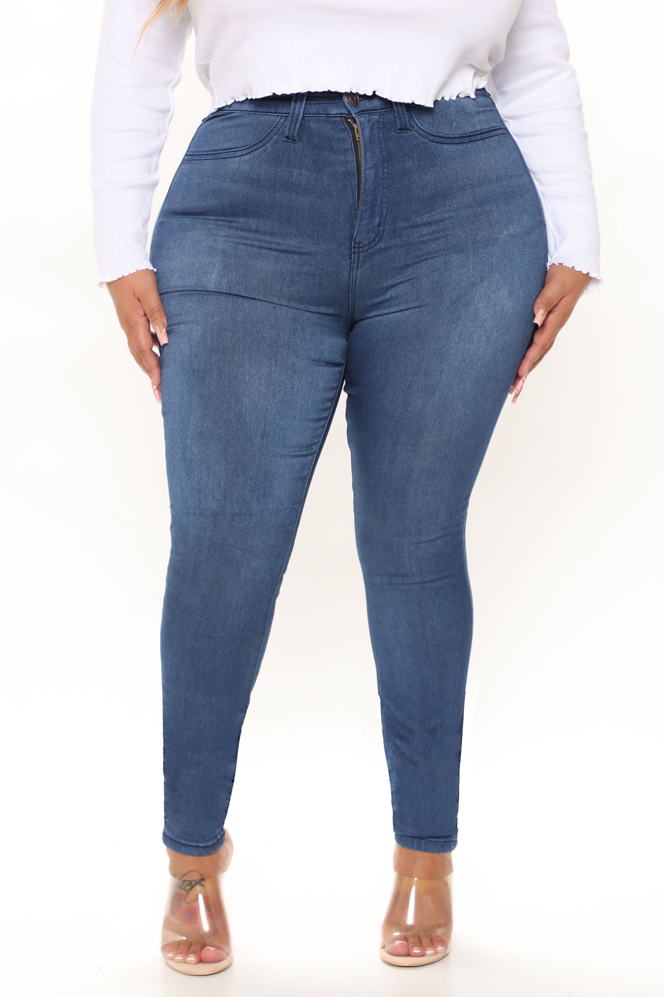 Tall Eva Super Soft Curvy Skinny Jean - Medium Wash Ins Street