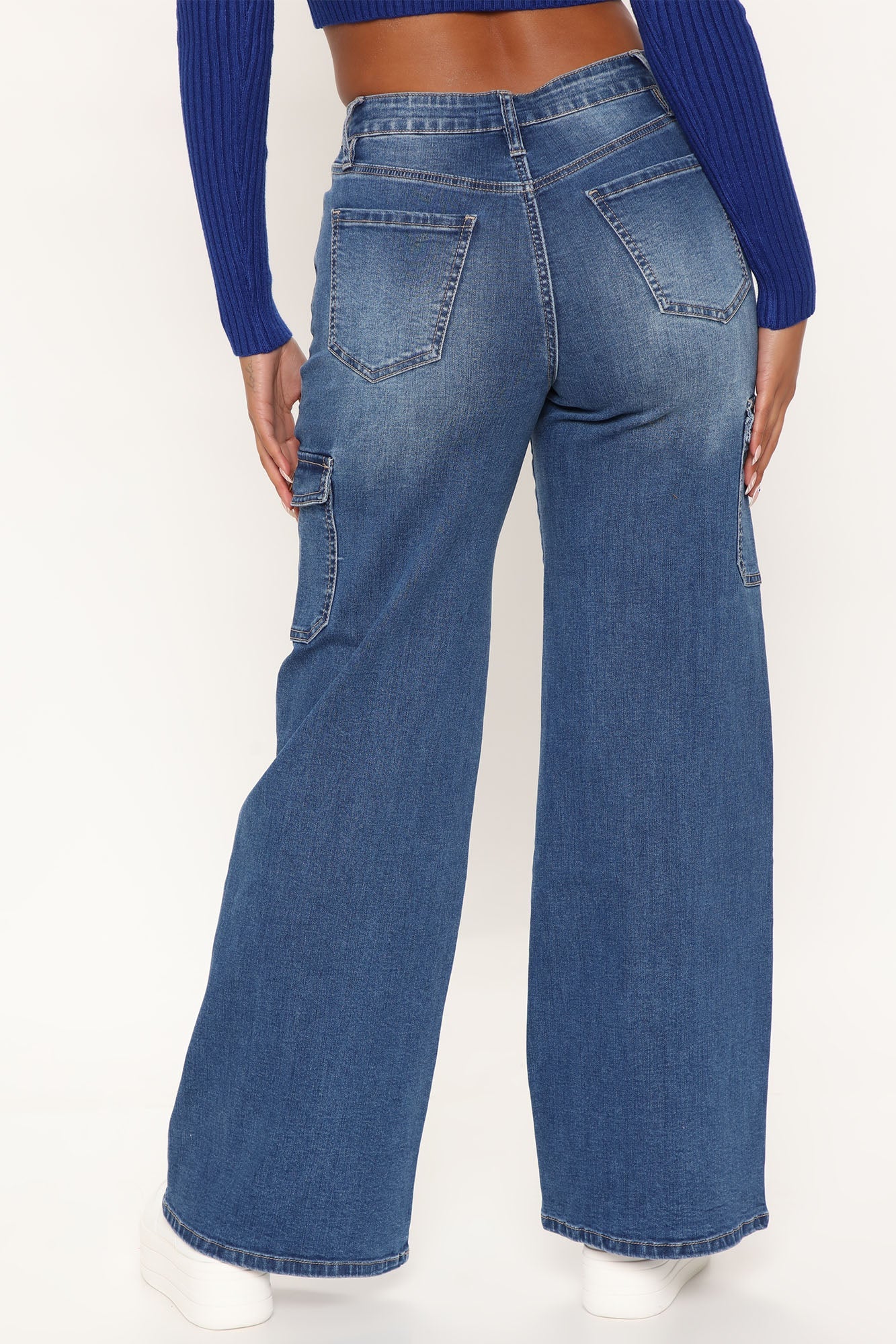 Workflow Stretch Skater Jeans - Medium Blue Wash Ins Street