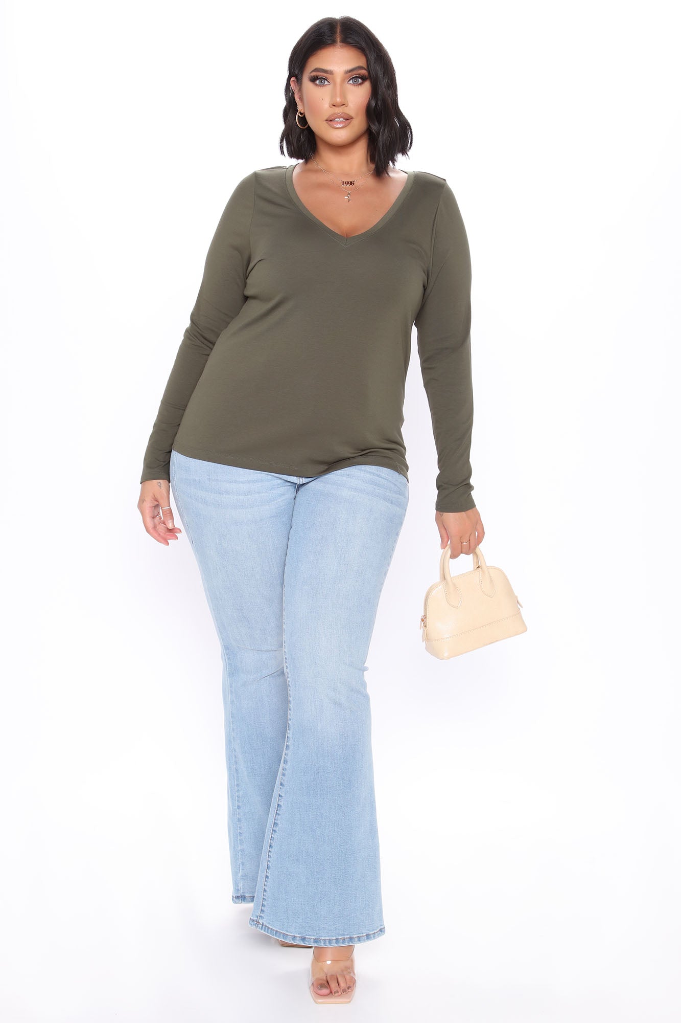 Dare To Flare Jeans - Medium Blue Wash Ins Street