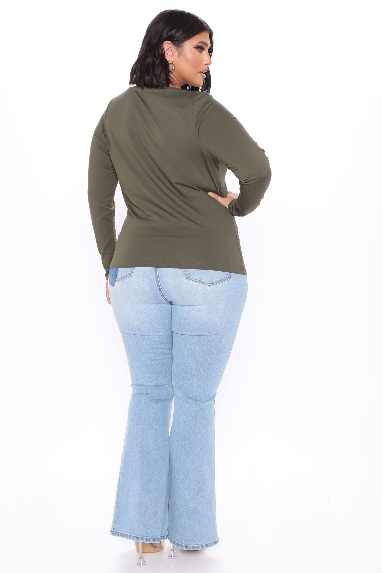 Dare To Flare Jeans - Medium Blue Wash Ins Street