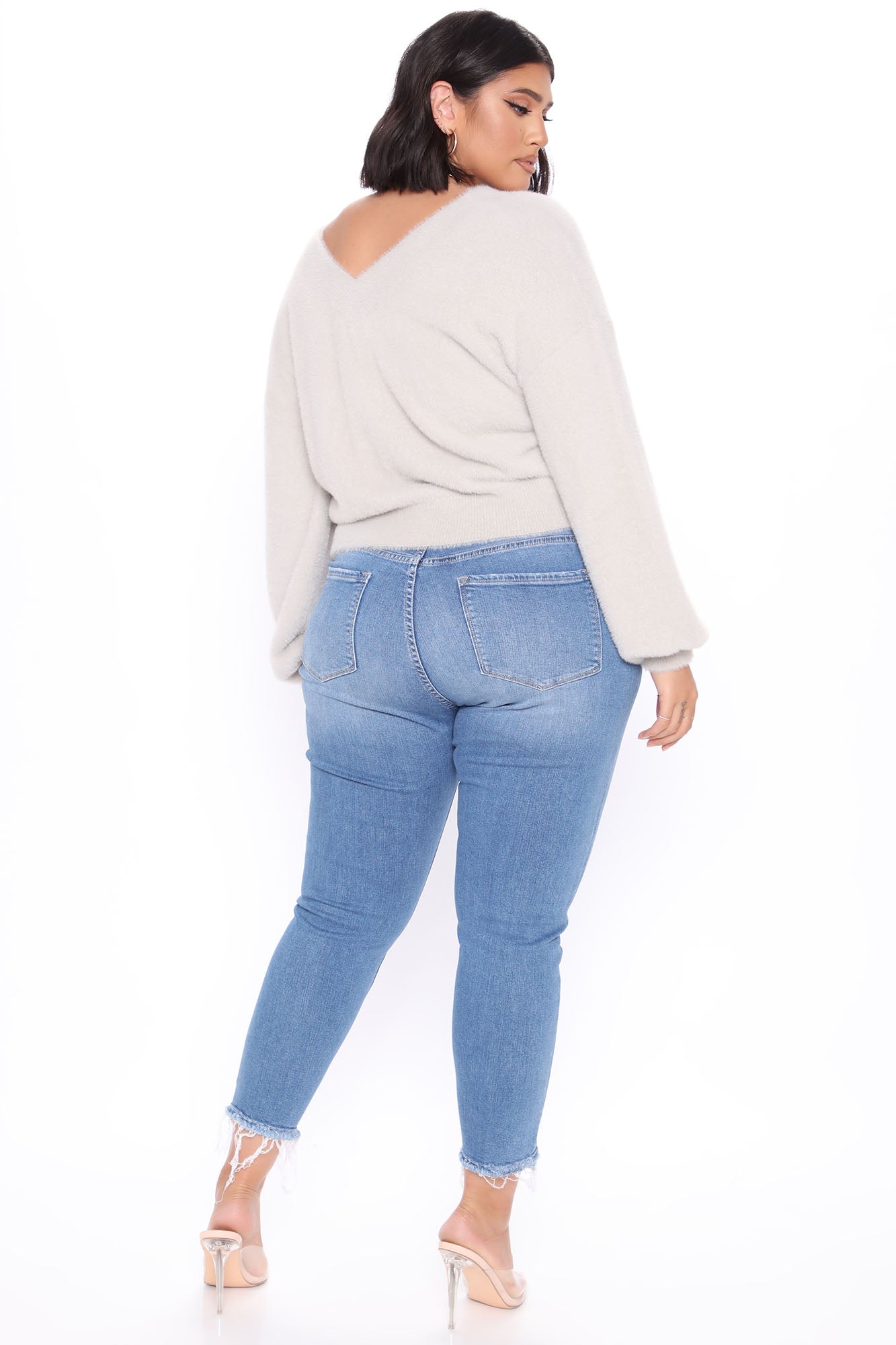 It's A Process Mid Rise Jeans - Medium Blue Wash Ins Street