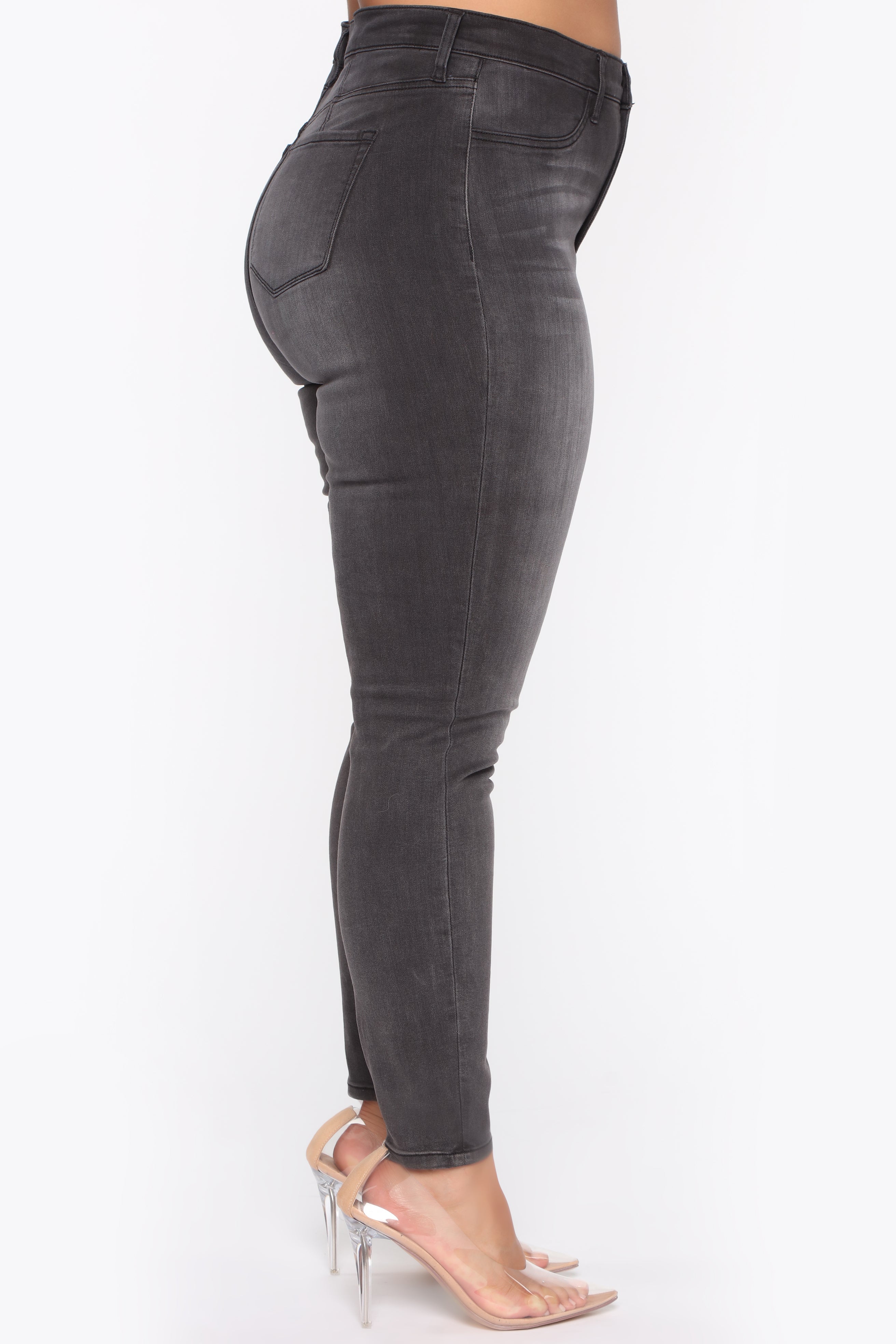 Way Too High Rise Skinny Jeans - Black Ins Street