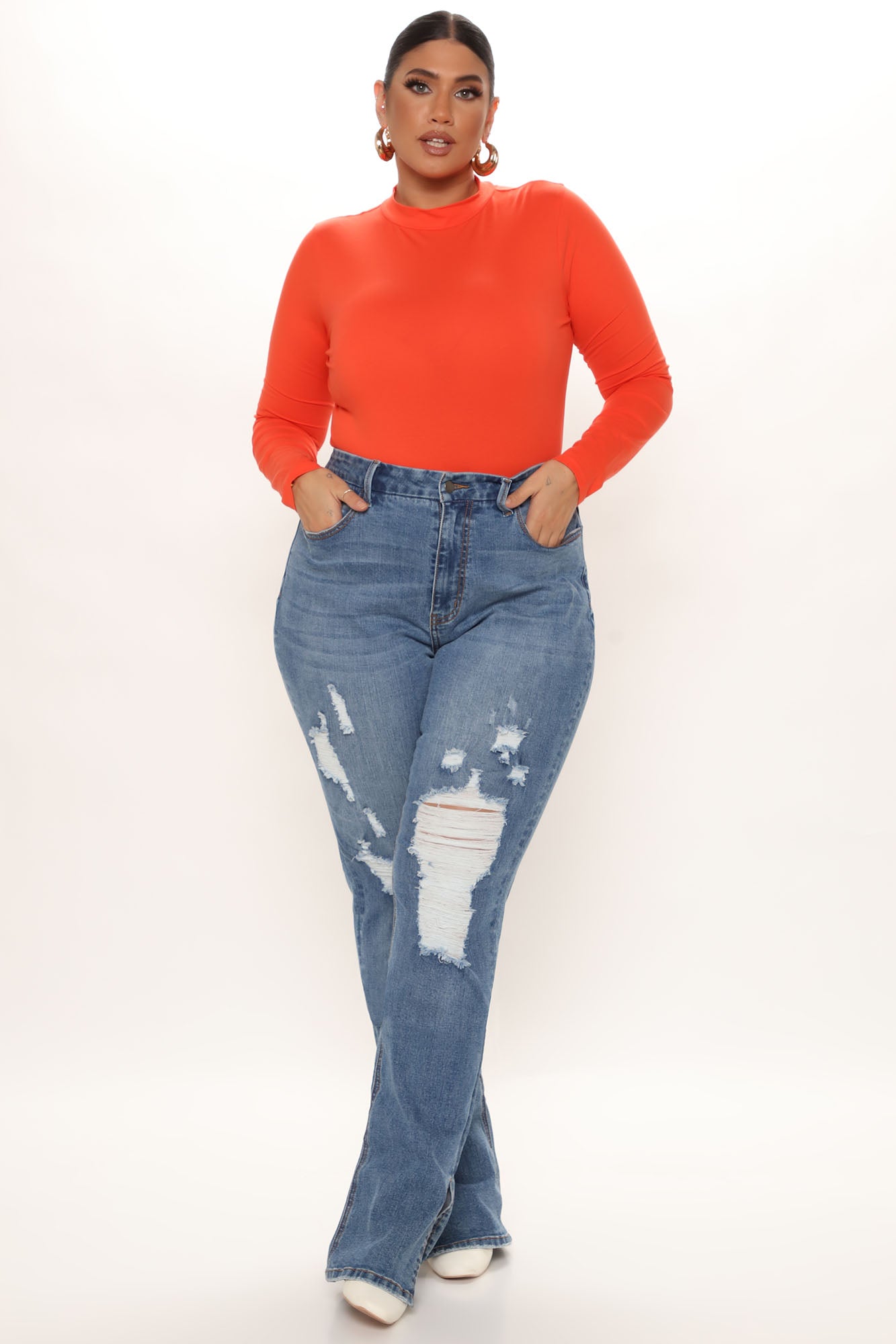 Tall Killing 'Em Kindly High Rise Jeans - Medium Blue Wash Ins Street
