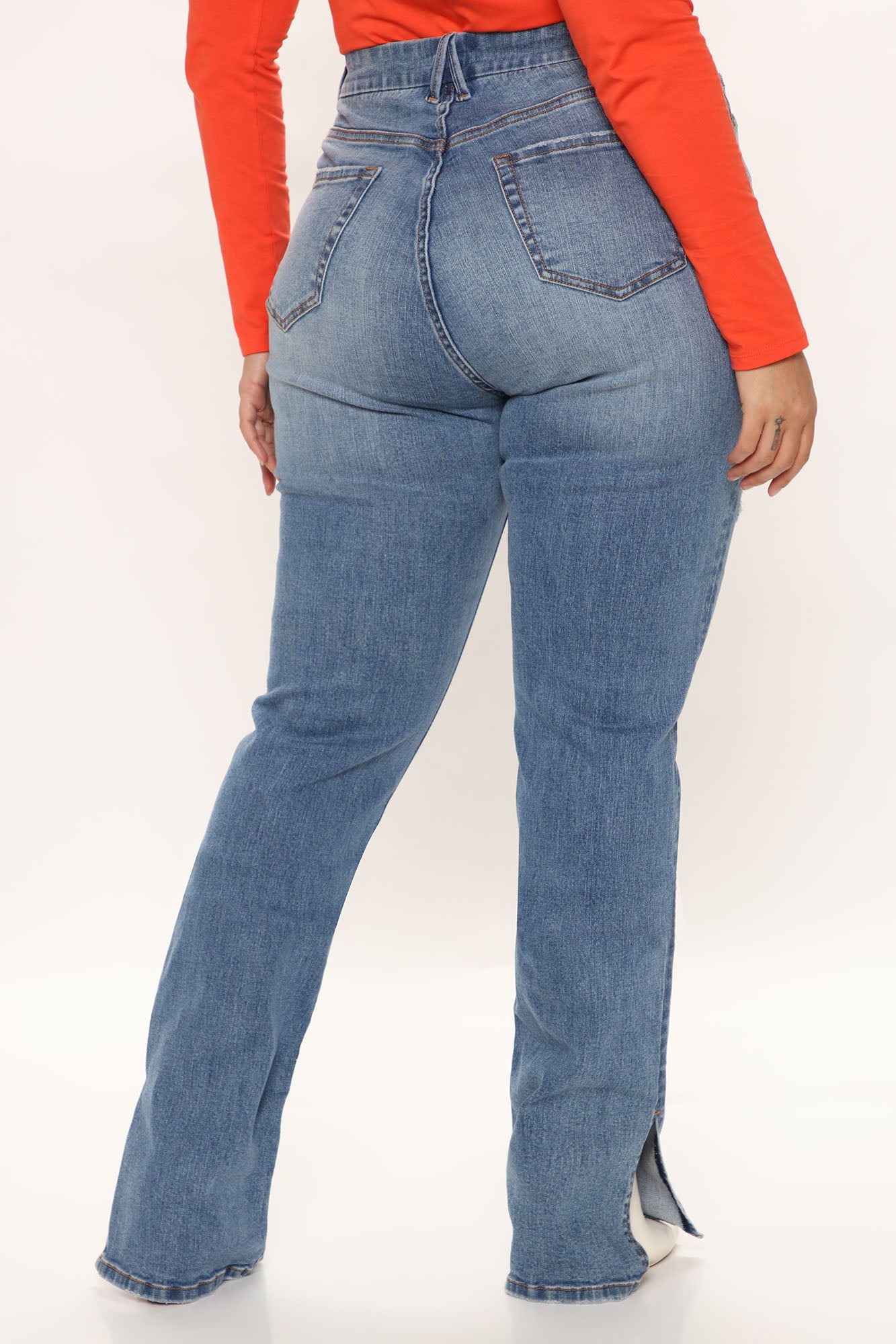 Tall Killing 'Em Kindly High Rise Jeans - Medium Blue Wash Ins Street