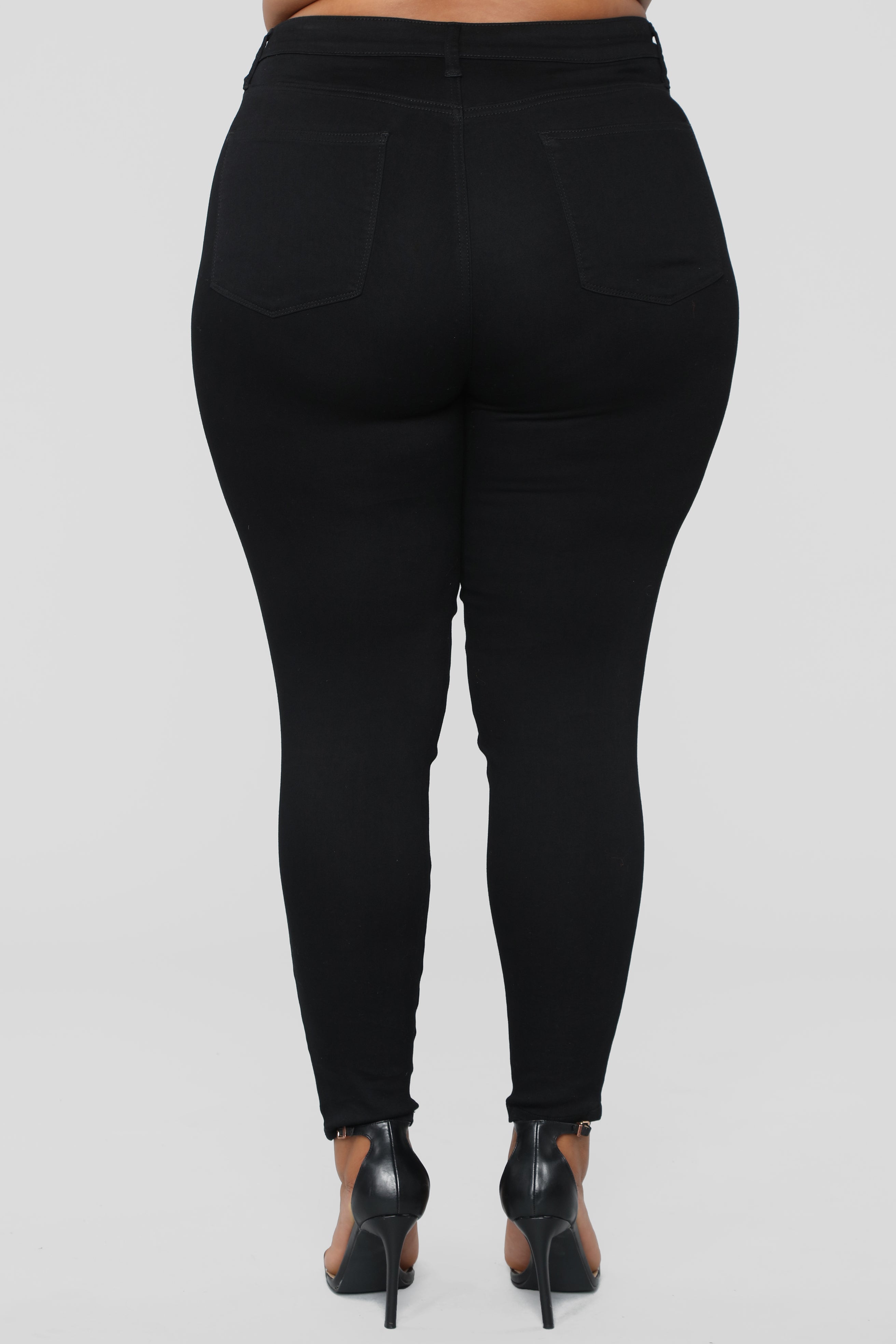 Right Up Your Alley Distressed Jeans - Black Ins Street