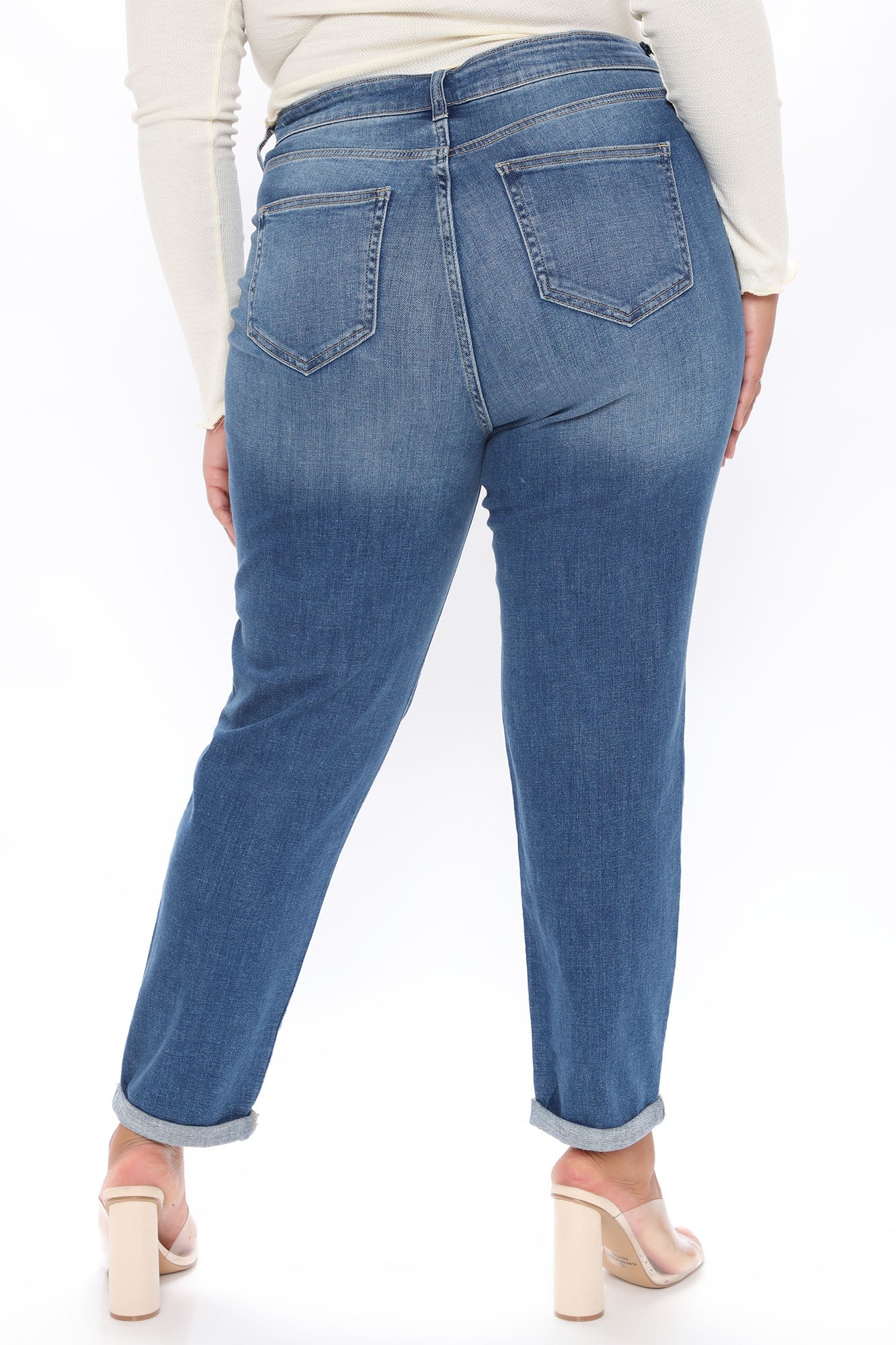 Always In Style High Rise Boyfriend Jeans - Medium Blue Wash Ins Street