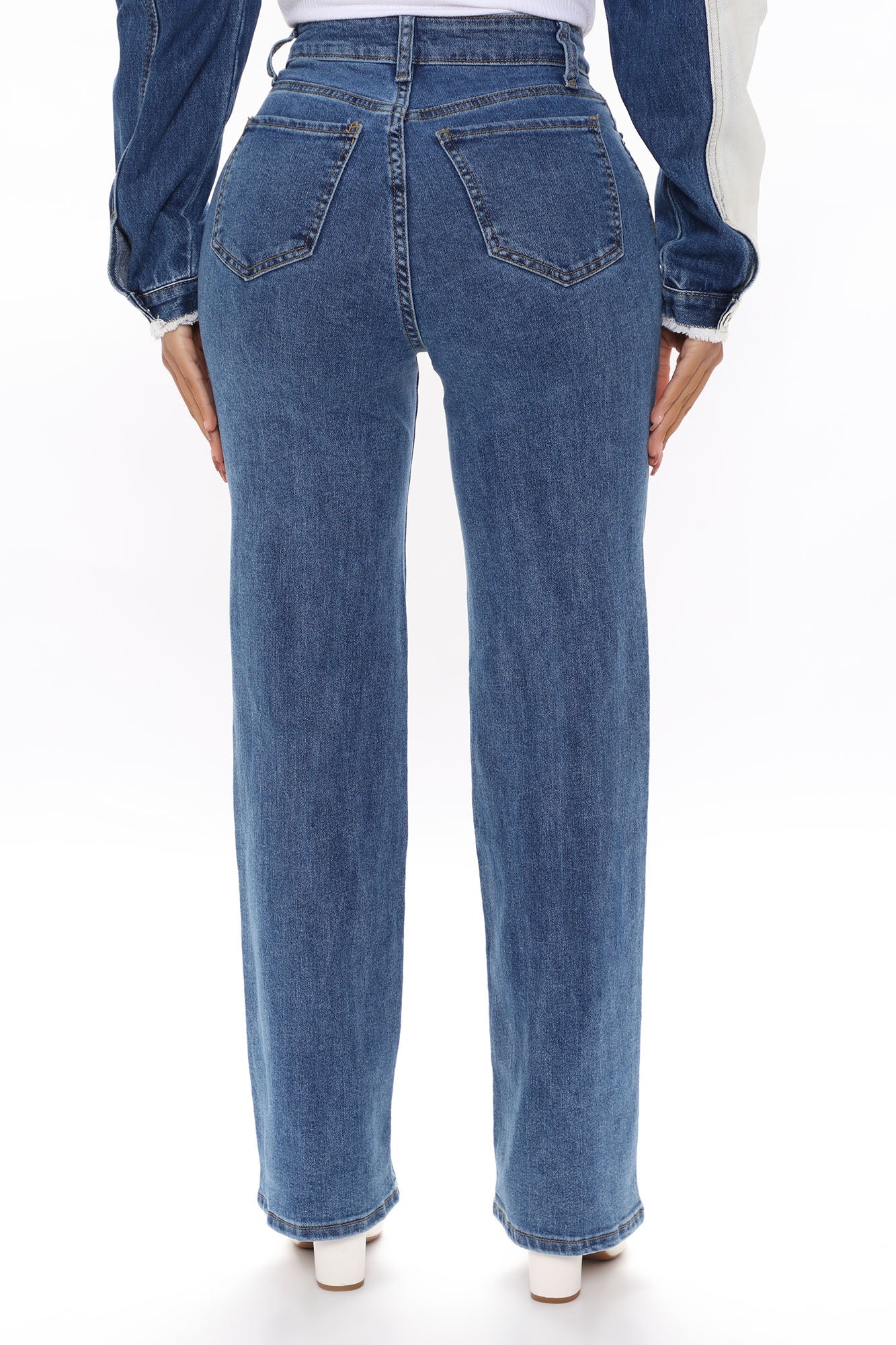 Sweet Love Straight Leg Jeans - Medium Blue Wash Ins Street