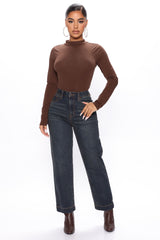 Kensington High Rise Ankle Straight Leg Jeans - Dark Wash Ins Street