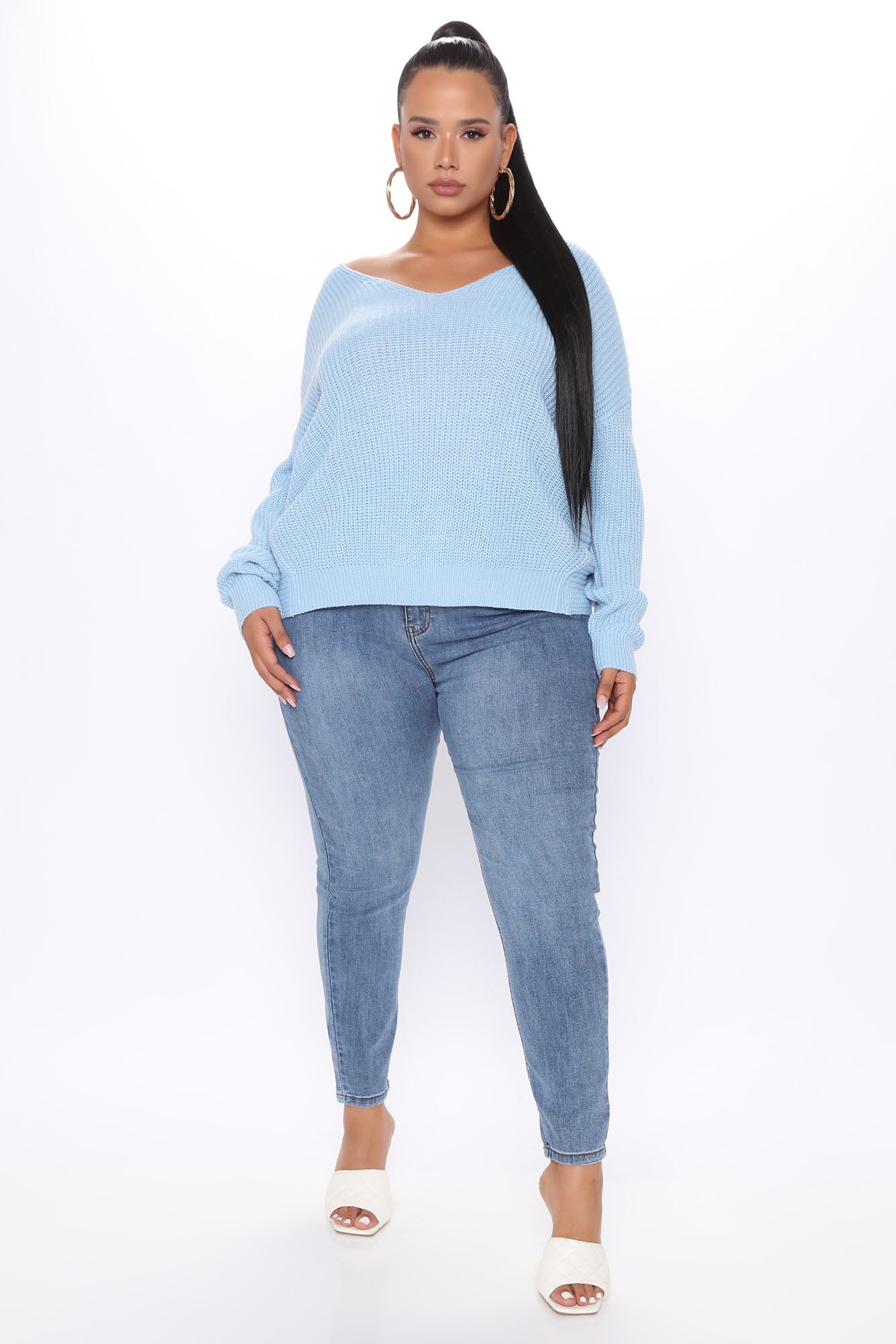 Adelaide Super High Rise Skinny Jeans - Medium Blue Wash Ins Street