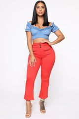 Love On The Brain High Rise Jeans - Red Ins Street