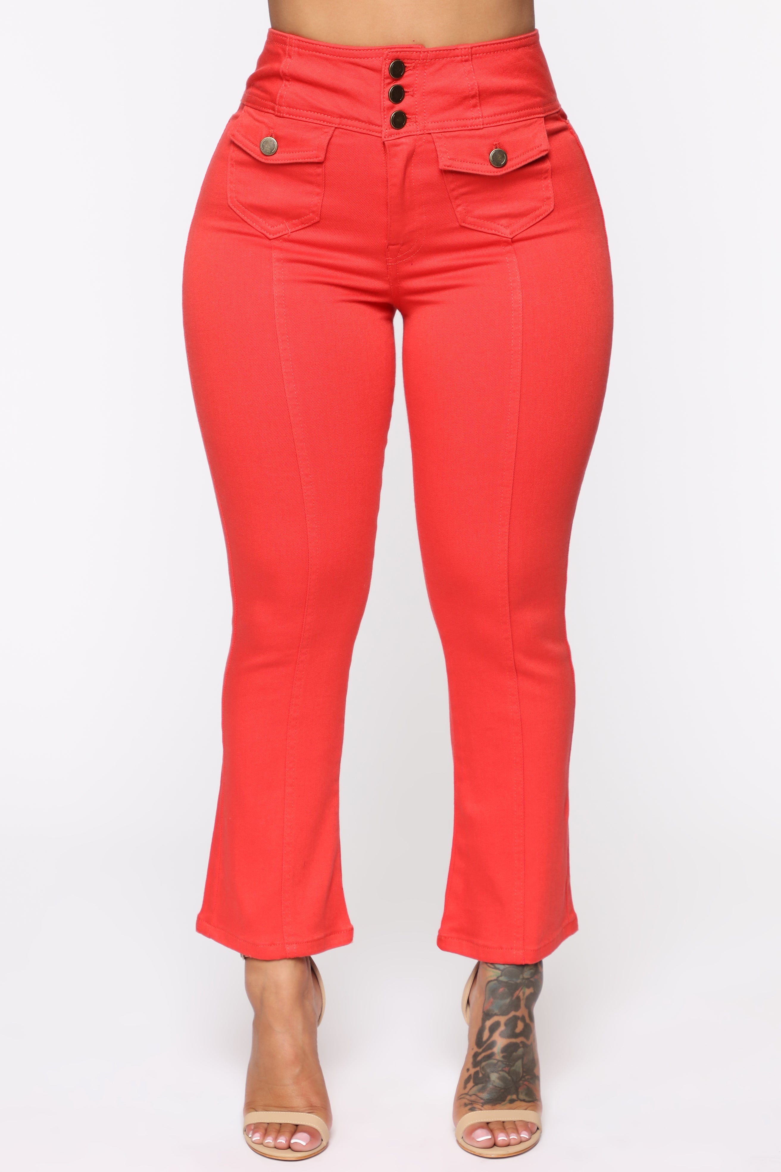 Love On The Brain High Rise Jeans - Red Ins Street