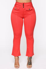 Love On The Brain High Rise Jeans - Red Ins Street