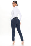 High Rise Booty Contour Skinny Jeans - Dark Wash Ins Street