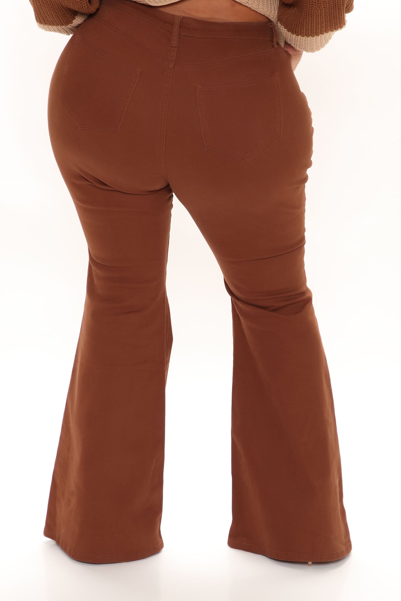 Manchester High Rise Flare Jeans - Brown Ins Street