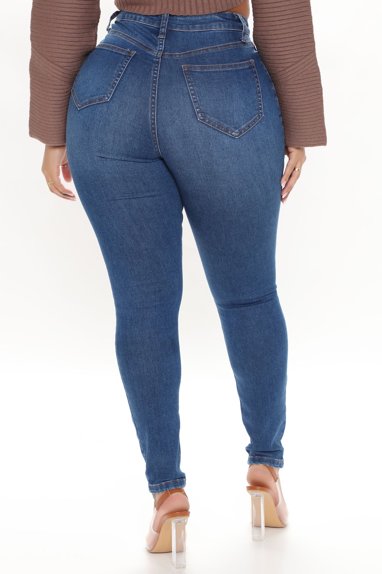 Jessica Skinny Jeans - Medium Blue Wash Ins Street