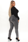 Corina Soft Stretchy Skinny Jeans - Grey Ins Street