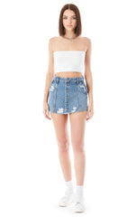 TYBALT BUTTON FRONT SKIRT Carmar Denim