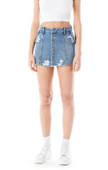 TYBALT BUTTON FRONT SKIRT Carmar Denim