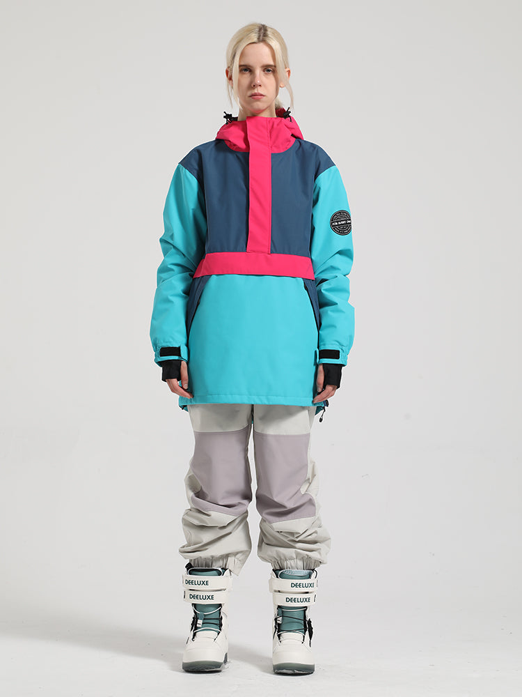 Colorblock Pullover Ski Suit Ins Street