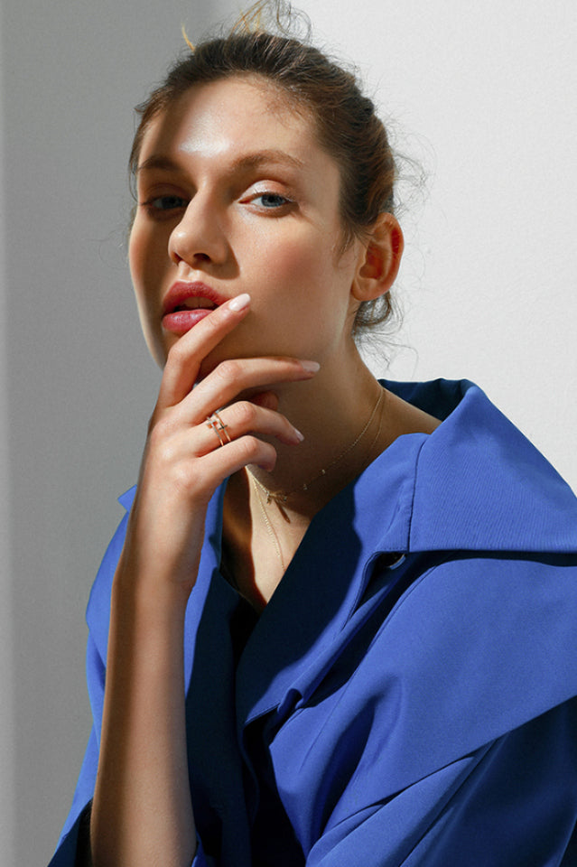 Cubic Zirconia Cross Ring Ins Street