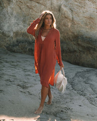 Bali Pocketed Kaftan Dress - Terracotta - FINAL SALE InsStreet