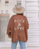 Rock And Love Knit Cardigan - Mauve Ins Street