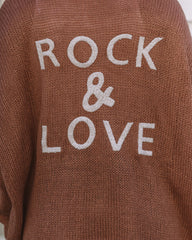 Rock And Love Knit Cardigan - Mauve Ins Street