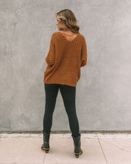 Warms My Soul Knit Sweater - Camel Ins Street