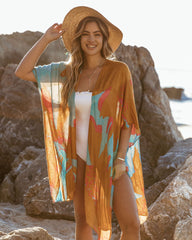 Lilith Printed Kimono - Maui Ins Street