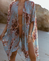 Monet Floral Kaftan - Blue Ins Street