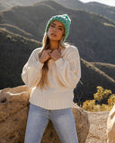 Bundle Up Ribbed Knit Sweater - Cream - FINAL SALE Ins Street