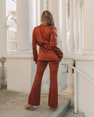 Whitley Satin High Rise Trousers Ins Street