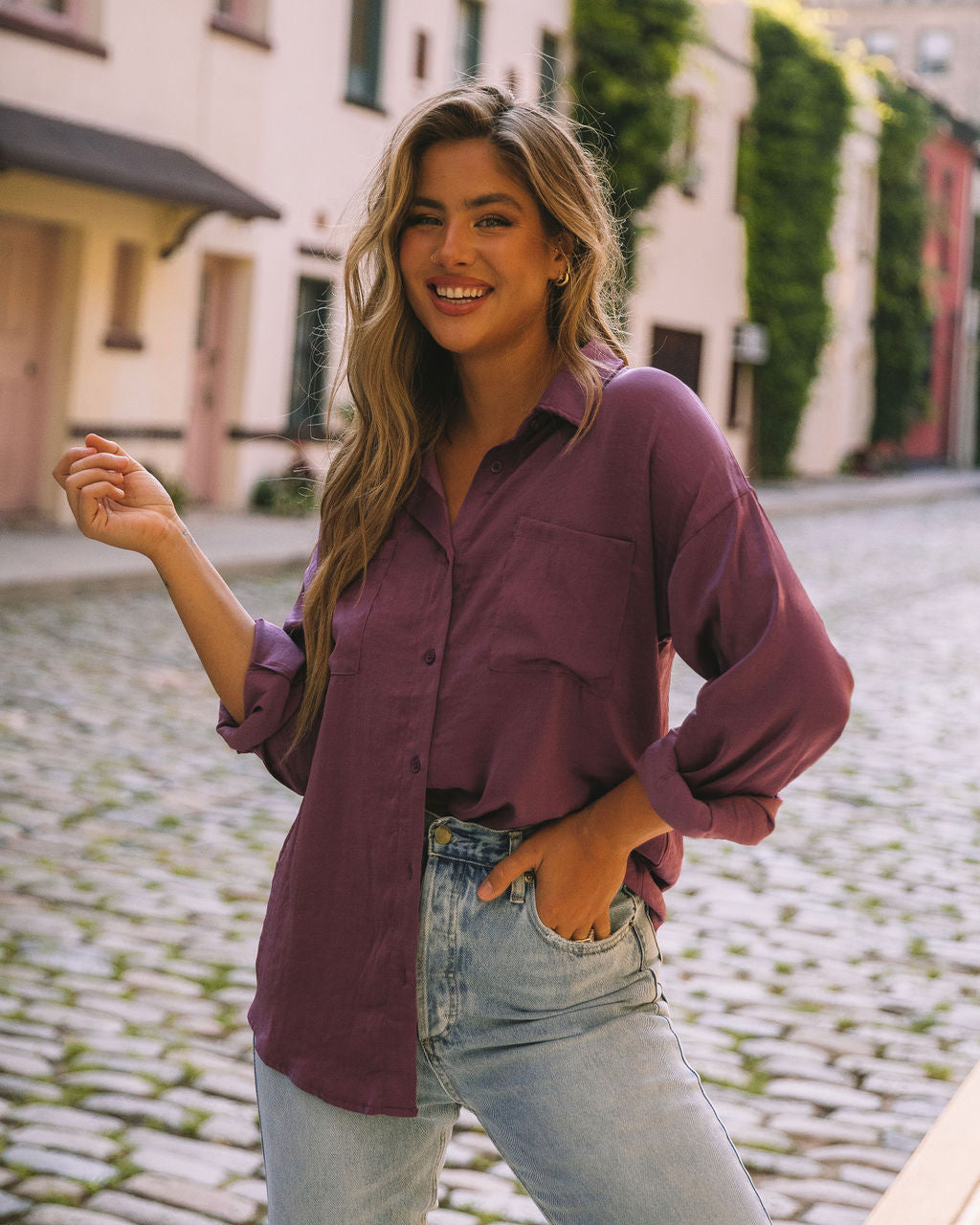 Tallulah Button Down Blouse - FINAL SALE Ins Street