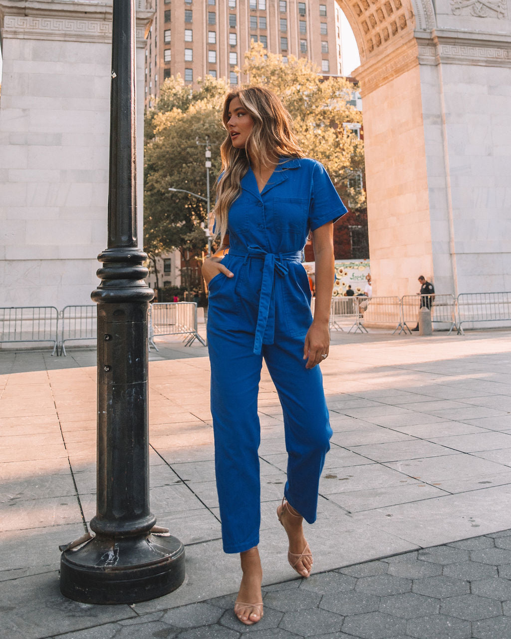 Dumbo Cotton Pocketed Denim Jumpsuit - Blue Ins Street